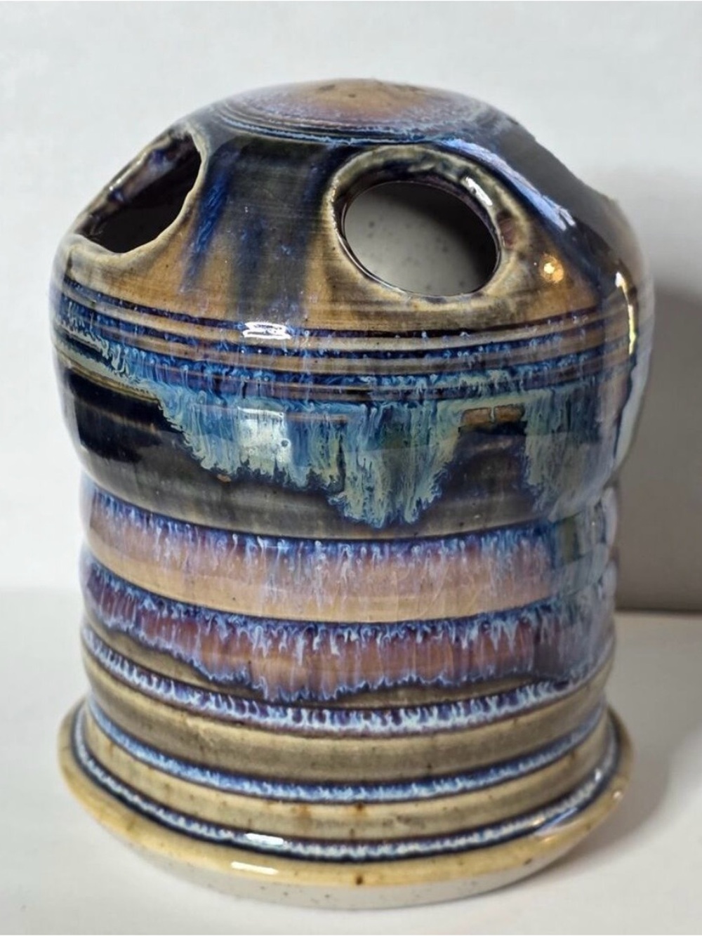 Glazed Studio Pottery Brush Holder